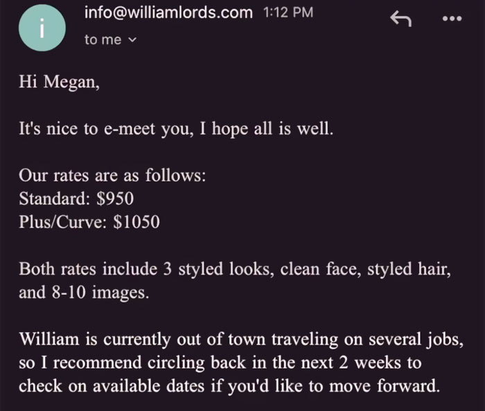 Photographer Charges $100 More For Plus-Size Models, Tries To Justify It Online But People Are Not Buying His Excuses Photographer Charges $100 More For Plus-Size Models, Tries To Justify It Online But People Are Not Buying His Excuses