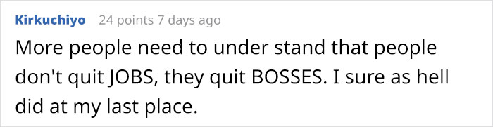 Woman Quits Her Job After Being Constantly Reminded She Can Be Fired Any Moment, Leaves Boss In "Fumes" Woman Quits Her Job After Being Constantly Reminded She Can Be Fired Any Moment, Leaves Boss In "Fumes"
