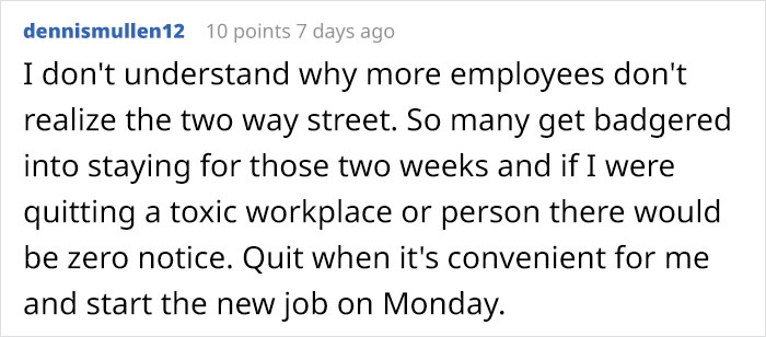 Woman Quits Her Job After Being Constantly Reminded She Can Be Fired Any Moment, Leaves Boss In "Fumes" Woman Quits Her Job After Being Constantly Reminded She Can Be Fired Any Moment, Leaves Boss In "Fumes"