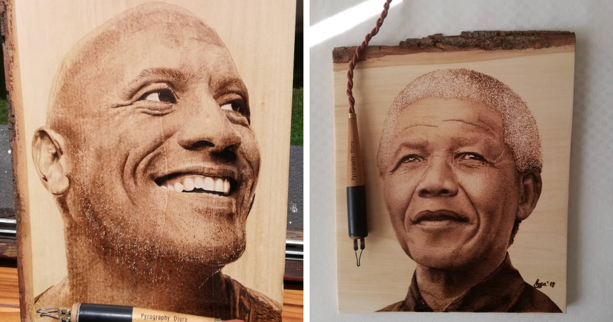 Artist Burns Hyperrealistic Portraits Of Celebrities And Cultural Icons On Wood (41 Pics) - Vimarsana News