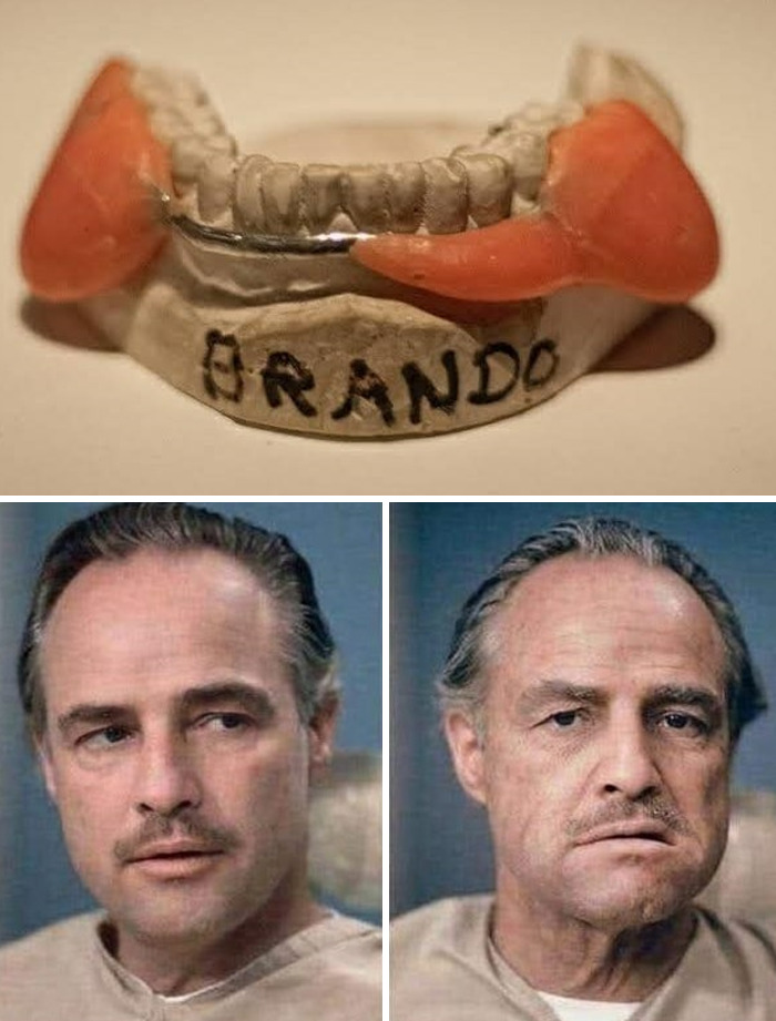"Dental Plumper" Jaw Prosthetic Worn By Marlon Brando In The Godfather (1972)