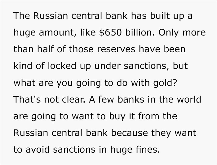 World Imposed Sanctions Against Russia Over Ukraine, This Man Explains What They Really Mean To Russia