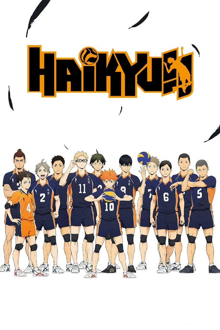 Haikyuu Poster Season 1 Key Art English Anime Stuff Haikyuu Manga Haikyu  Anime Poster Crunchyroll Streaming Anime Merch Animated Series Show  Karasuno