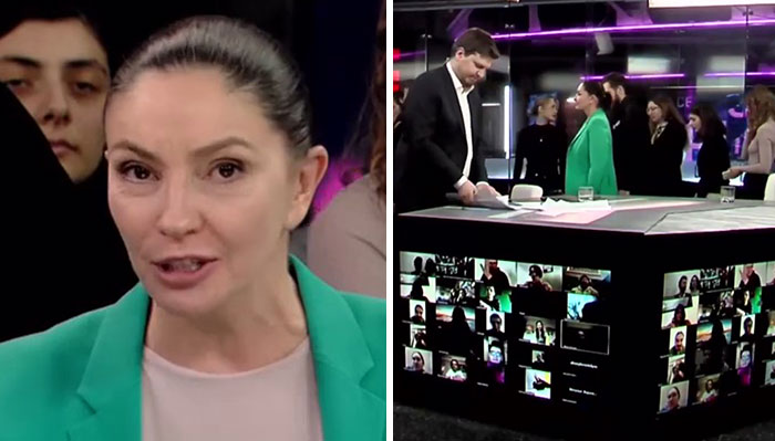 Independent Russian Broadcaster Walks Off Set After Government Passes Law That Imposes A 15-Year Jail Sentence For “Spreading False Information”