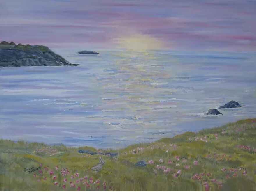 Sunrise Seascape, With Painting Tips For Beginners