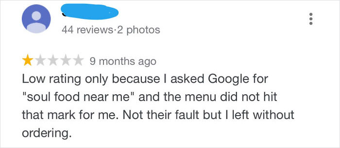 “It’s Not Their Fault”...gives Them 1 Star