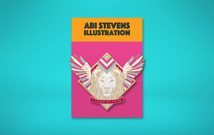 Trans Pride Enamel Pin Mock-Up