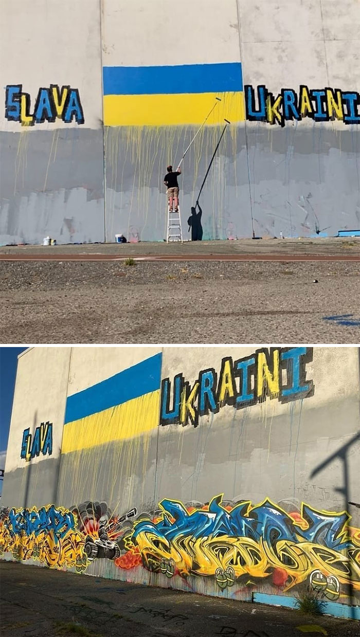 Slava Ukraini Mural In Sydney, Australia