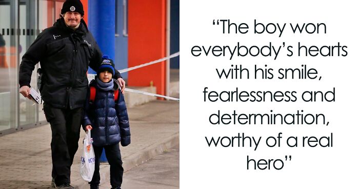 11-Year-Old Ukrainian Boy Traveling 600 Miles To Slovakia Touches Hearts With His Bravery