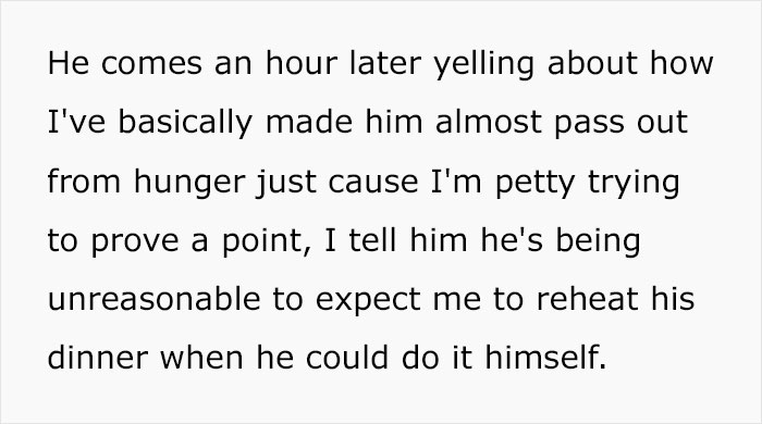 Entitled Husband Won't Reheat Dinner Himself, Wakes Up His Sleeping Wife To Laugh In Her Face Entitled Husband Won't Reheat Dinner Himself, Wakes Up His Sleeping Wife To Laugh In Her Face
