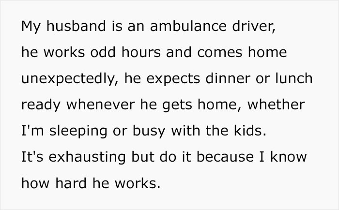 Entitled Husband Won't Reheat Dinner Himself, Wakes Up His Sleeping Wife To Laugh In Her Face Entitled Husband Won't Reheat Dinner Himself, Wakes Up His Sleeping Wife To Laugh In Her Face