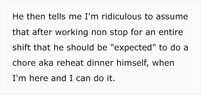 Entitled Husband Won't Reheat Dinner Himself, Wakes Up His Sleeping Wife To Laugh In Her Face Entitled Husband Won't Reheat Dinner Himself, Wakes Up His Sleeping Wife To Laugh In Her Face