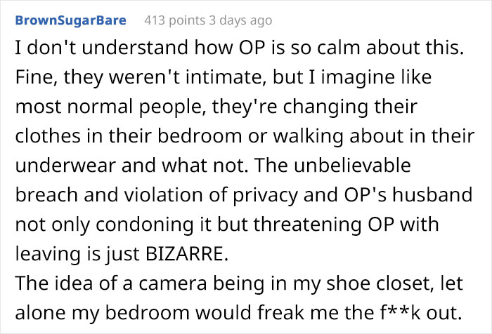 MIL Installs Secret Camera In Bedroom To Check If Her Daughter-In-Law Is Taking Care Of Her Son, Loses It When She Gets Found Out MIL Installs Secret Camera In Bedroom To Check If Her Daughter-In-Law Is Taking Care Of Her Son, Loses It When She Gets Found Out