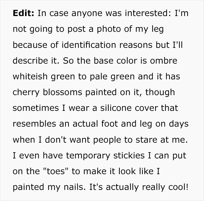 “I Took My Leg Off”: Woman Asks If She Was Wrong To Dramatically Respond To This Man Who Yelled At Her For Parking In A Handicapped Spot
