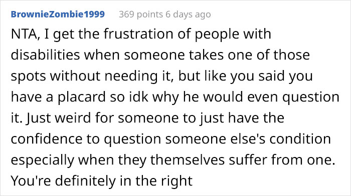 “I Took My Leg Off”: Woman Asks If She Was Wrong To Dramatically Respond To This Man Who Yelled At Her For Parking In A Handicapped Spot
