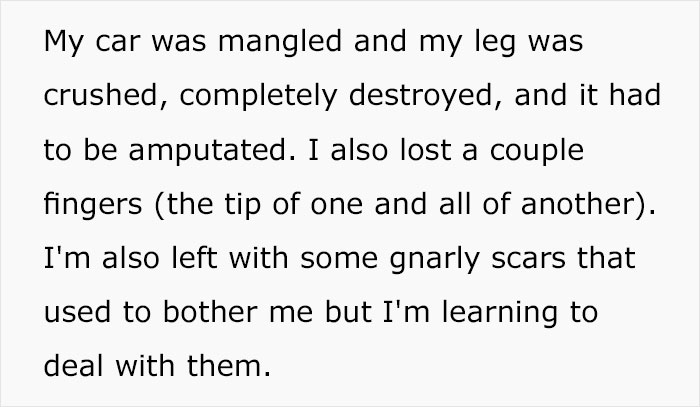 “I Took My Leg Off”: Woman Asks If She Was Wrong To Dramatically Respond To This Man Who Yelled At Her For Parking In A Handicapped Spot