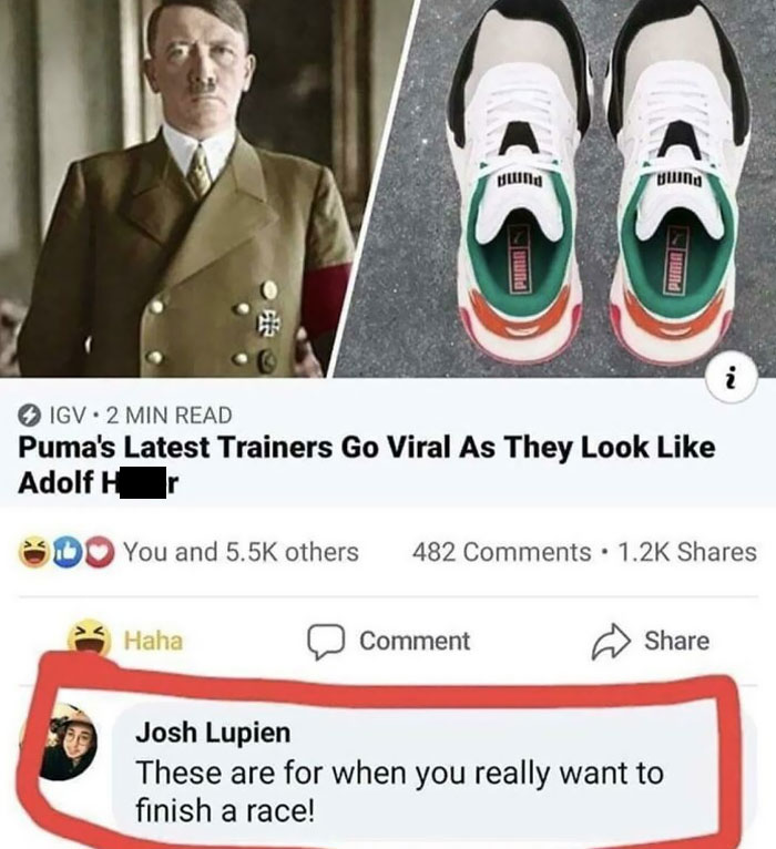 Puma's Latest Trainers Go Viral As They Look Like Adolf Hitler