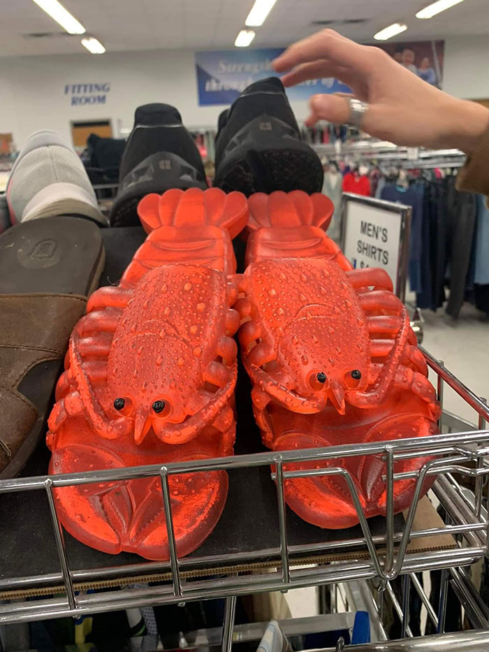 Lobster Flip-Flops. 10/10 Would Wear