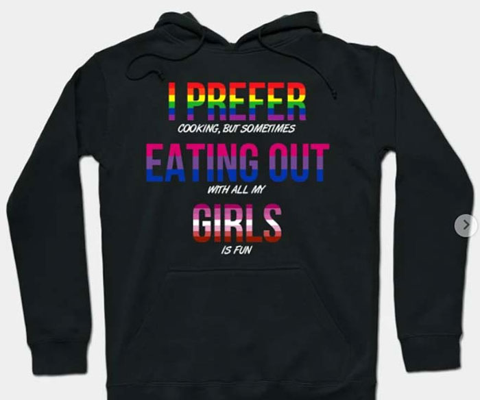 "I Prefer Eating Out Girls." Clothing Fail Here?