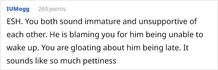“AITA For Not Waking My Boyfriend Which Made Him Late To His First Day At A New Job?” “AITA For Not Waking My Boyfriend Which Made Him Late To His First Day At A New Job?”