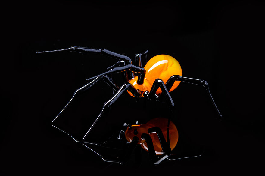 Glass Figurine Spider
