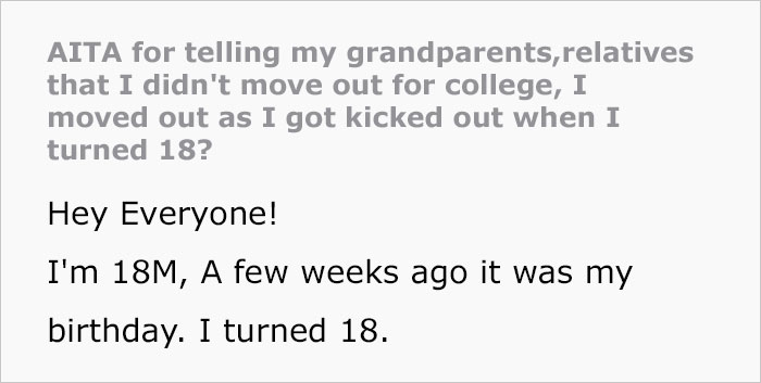 Mom And Dad Are Disappointed That Their Son Told Grandfather That He Got Kicked Out Of Their Home As He Turned 18 Mom And Dad Are Disappointed That Their Son Told Grandfather That He Got Kicked Out Of Their Home As He Turned 18