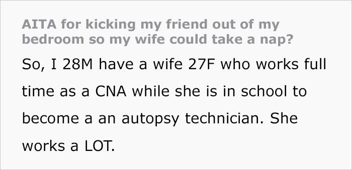 Husband Asks His Friend To Leave So His Worn-Out Wife That Works In Healthcare Can Rest, Friend Lashes Out