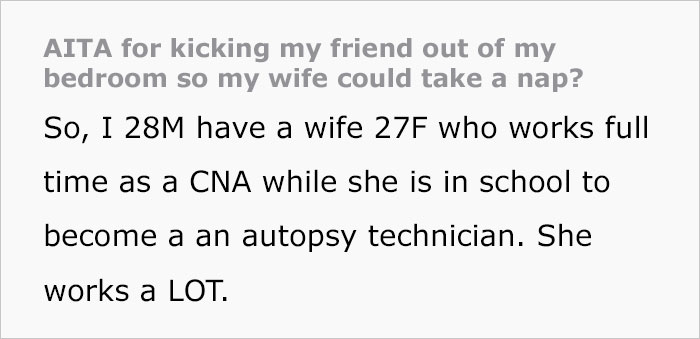 Husband Asks His Friend To Leave So His Worn-Out Wife That Works In Healthcare Can Rest, Friend Lashes Out Husband Asks His Friend To Leave So His Worn-Out Wife That Works In Healthcare Can Rest, Friend Lashes Out