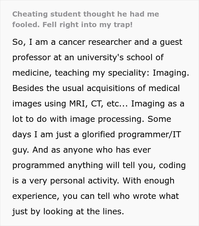 Professor Outsmarts His Cheating Students Who Thought They Had Him Fooled, Sets Up Hilarious Revenge Professor Outsmarts His Cheating Students Who Thought They Had Him Fooled, Sets Up Hilarious Revenge