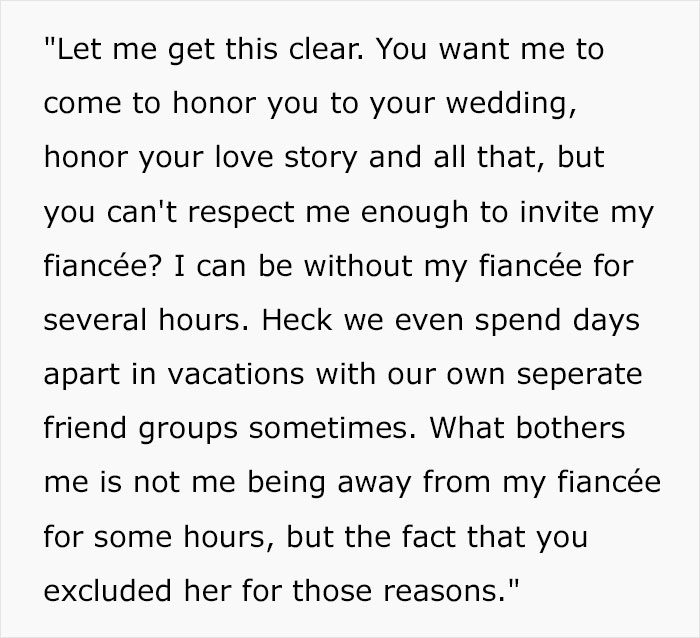 "Several People Have Denied The Invitation": Bride Wonders If Her 'No Plus Ones' Wedding Rule Is Too Ridiculous "Several People Have Denied The Invitation": Bride Wonders If Her 'No Plus Ones' Wedding Rule Is Too Ridiculous