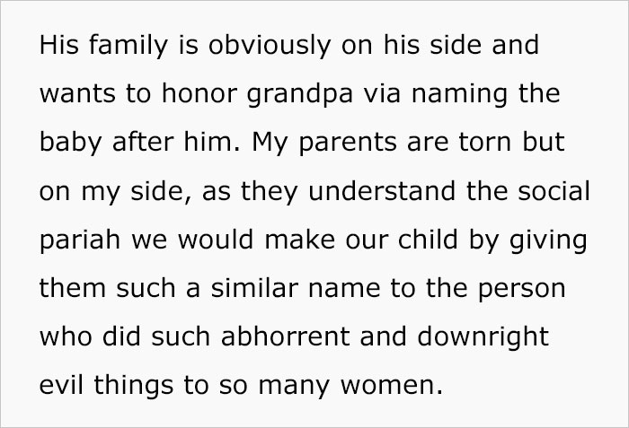 “AITA For Telling My Husband His Name Suggestion For Our Unborn Baby Is Idiotic At Best?” “AITA For Telling My Husband His Name Suggestion For Our Unborn Baby Is Idiotic At Best?”