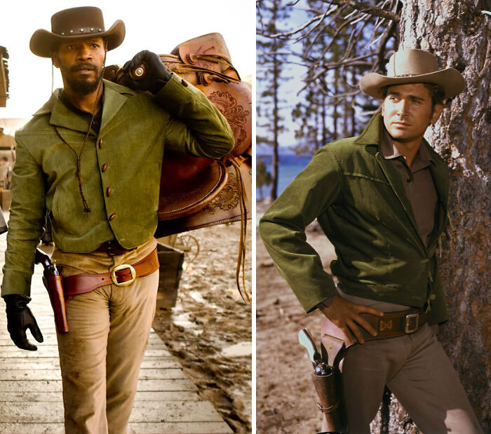 In Django Unchained (2012), One Of Django’s Outfits Is Based On An Outfit That Michael Landon Wore In The TV Western Bonanza