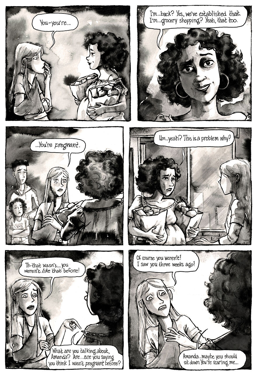 I'm Creating A Dark Comic Series With Lots Of Twists, Secrets, Creepy Characters And Spooky Pen And Ink Artwork, Here's Part 4 I'm Creating A Dark Comic Series With Lots Of Twists, Secrets, Creepy Characters And Spooky Pen And Ink Artwork, Here's Part 4