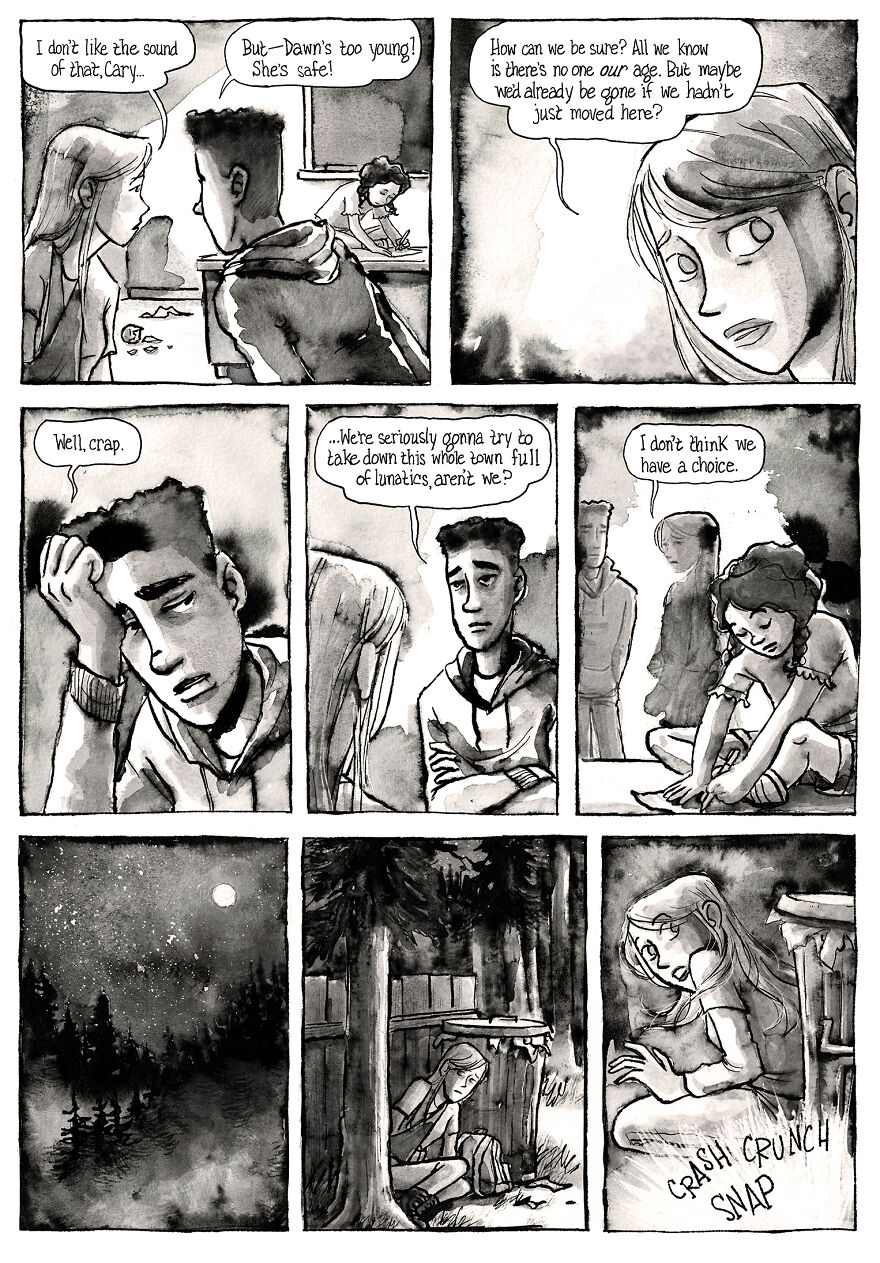 I'm Creating A Dark Comic Series With Lots Of Twists, Secrets, Creepy Characters And Spooky Pen And Ink Artwork, Here's Part 4 I'm Creating A Dark Comic Series With Lots Of Twists, Secrets, Creepy Characters And Spooky Pen And Ink Artwork, Here's Part 4