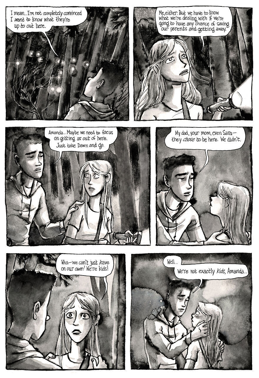 I'm Creating A Dark Comic Series With Lots Of Twists, Secrets, Creepy Characters And Spooky Pen And Ink Artwork, Here's Part 4 I'm Creating A Dark Comic Series With Lots Of Twists, Secrets, Creepy Characters And Spooky Pen And Ink Artwork, Here's Part 4