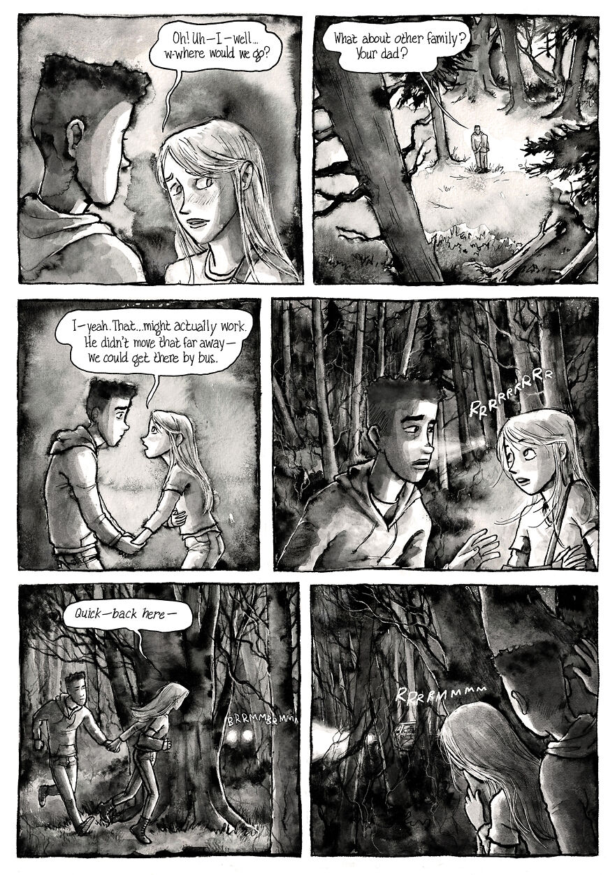 I'm Creating A Dark Comic Series With Lots Of Twists, Secrets, Creepy Characters And Spooky Pen And Ink Artwork, Here's Part 4 I'm Creating A Dark Comic Series With Lots Of Twists, Secrets, Creepy Characters And Spooky Pen And Ink Artwork, Here's Part 4