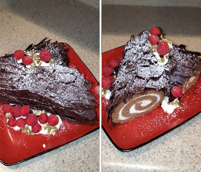 Super Proud Of My First Yule Log!