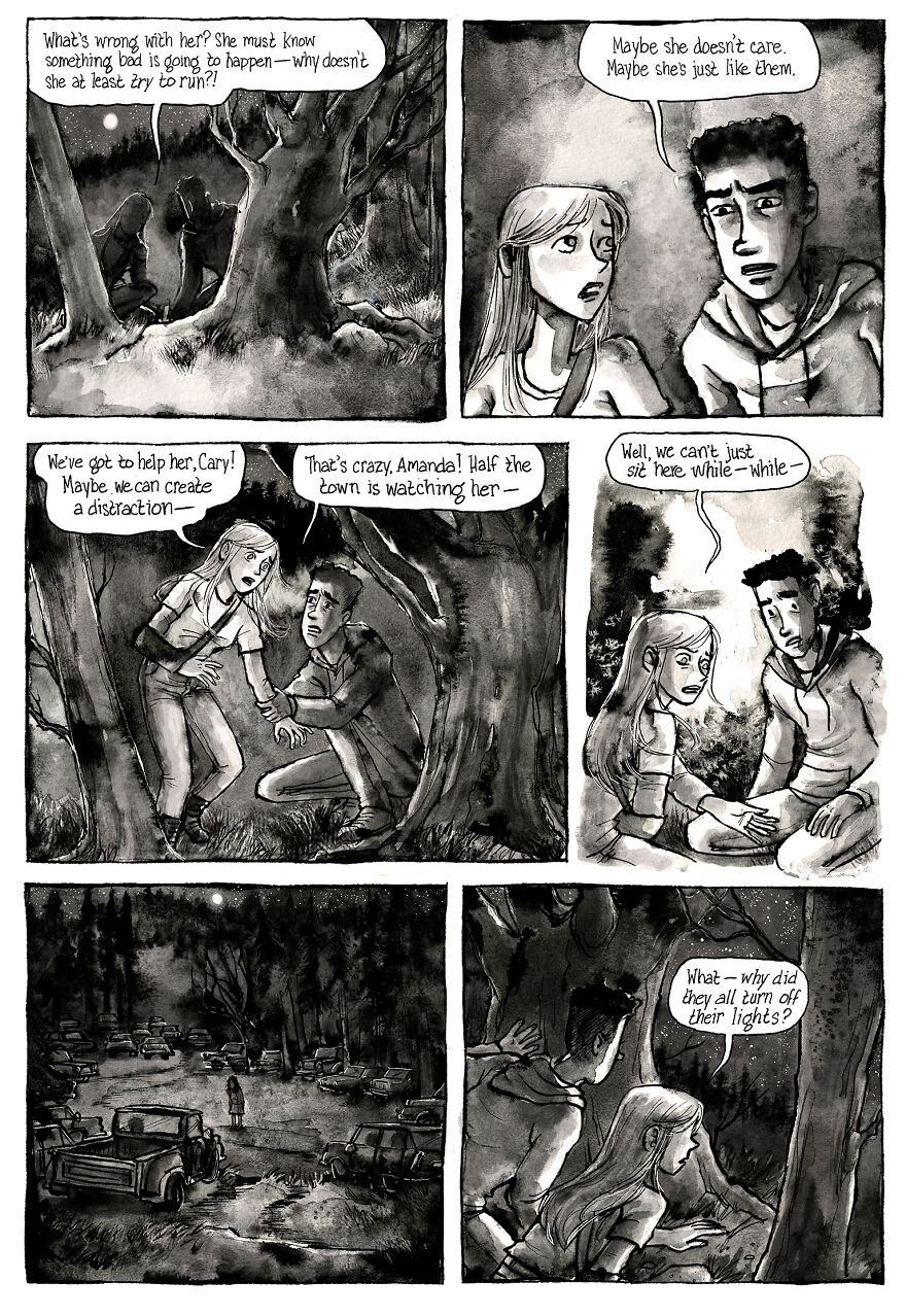 I'm Creating A Dark Comic Series With Lots Of Twists, Secrets, Creepy Characters And Spooky Pen And Ink Artwork, Here's Part 4 I'm Creating A Dark Comic Series With Lots Of Twists, Secrets, Creepy Characters And Spooky Pen And Ink Artwork, Here's Part 4