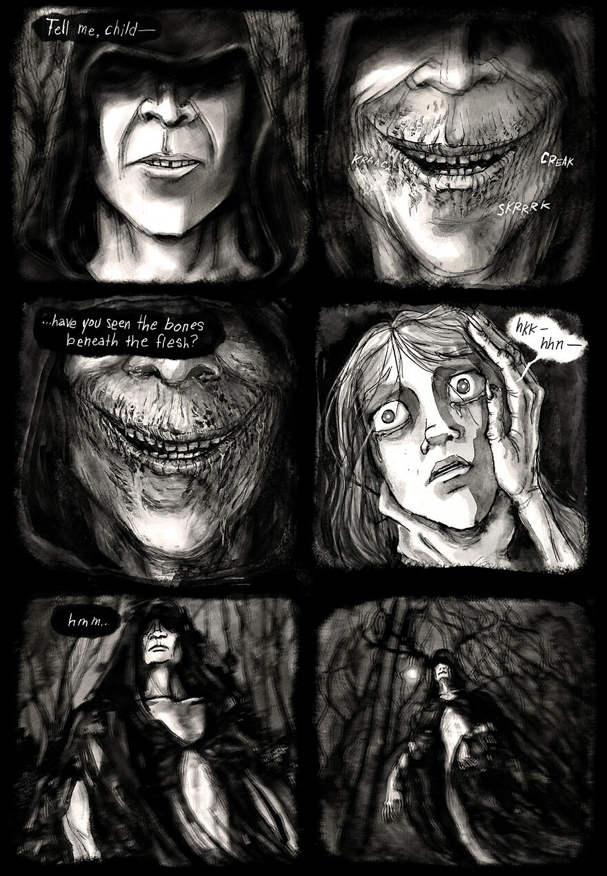 I'm Creating A Dark Comic Series With Lots Of Twists, Secrets, Creepy Characters And Spooky Pen And Ink Artwork, Here's Part 4 I'm Creating A Dark Comic Series With Lots Of Twists, Secrets, Creepy Characters And Spooky Pen And Ink Artwork, Here's Part 4