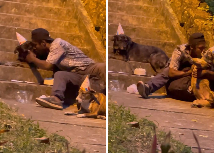 Homeless Man’s Birthday Party For His Dog Warms The Hearts Of Many, Leading To A Better Life For Them All Homeless Man’s Birthday Party For His Dog Warms The Hearts Of Many, Leading To A Better Life For Them All