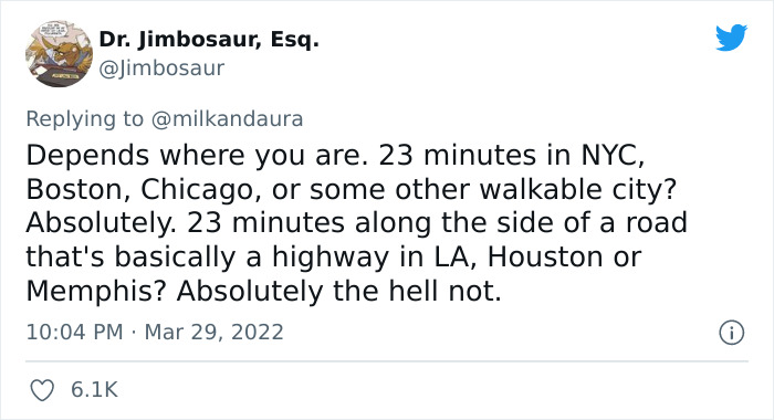 Woman Asked If People Consider 23 Minutes A Walking Distance And Created Quite A Debate On Twitter