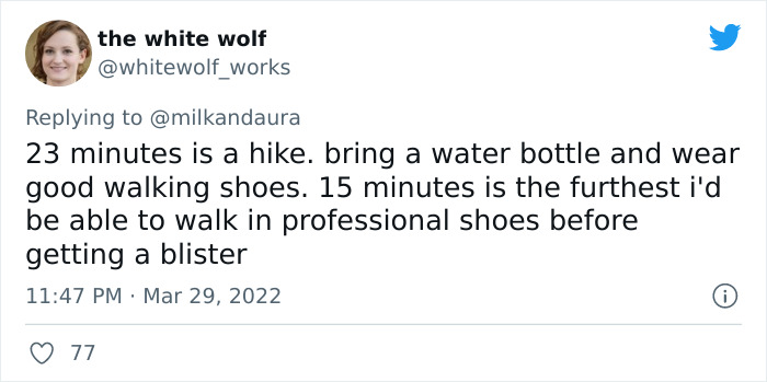 Woman Asked If People Consider 23 Minutes A Walking Distance And Created Quite A Debate On Twitter Woman Asked If People Consider 23 Minutes A Walking Distance And Created Quite A Debate On Twitter