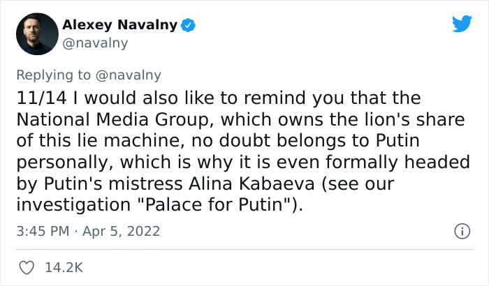 Navalny Shares What Russian TV Says About Bucha After Nearly 300 Residents Were Found Dead Navalny Shares What Russian TV Says About Bucha After Nearly 300 Residents Were Found Dead