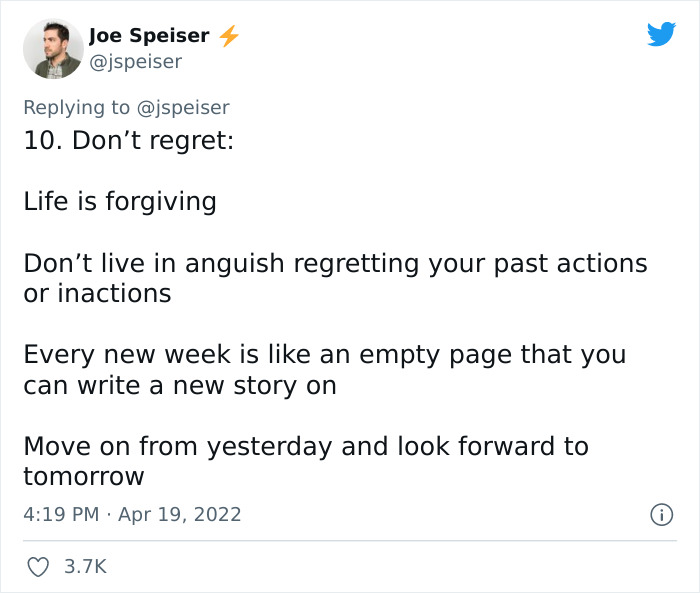 43 Y.O. Twitter User Says “You Can Learn From My Mistakes” And Offers 10 Pieces Of Advice That Might Be Useful For Youngsters