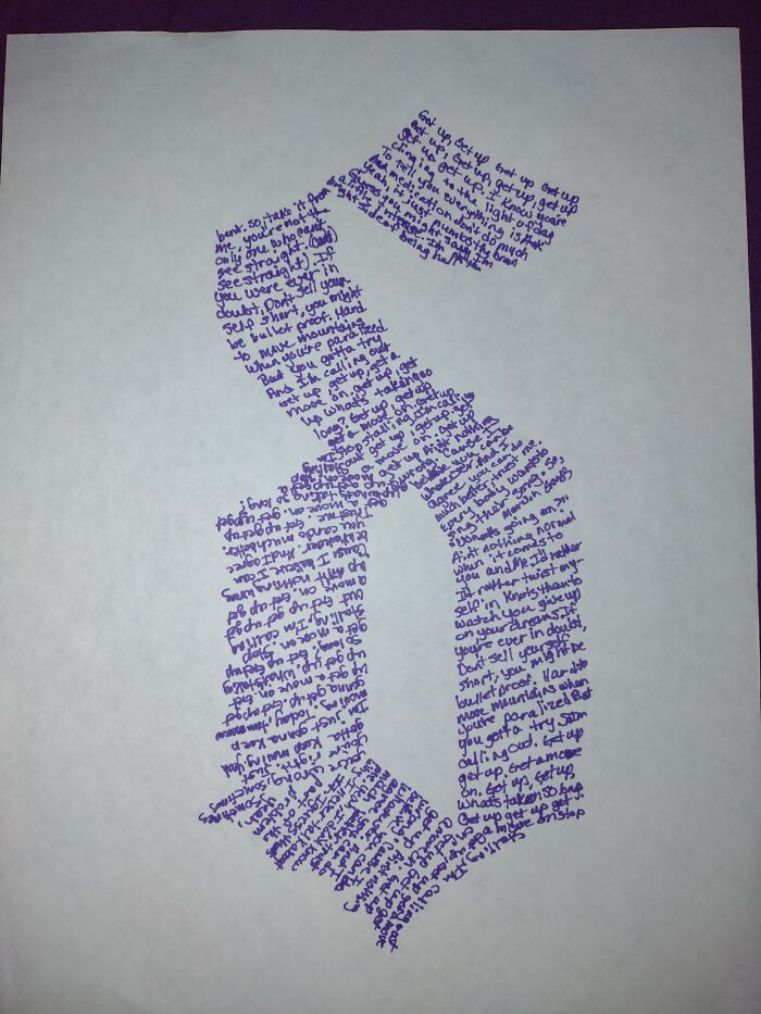 I Never Claimed To Be An Artist. This Is The Shinedown Logo Made With The Lyrics To "Get Up"