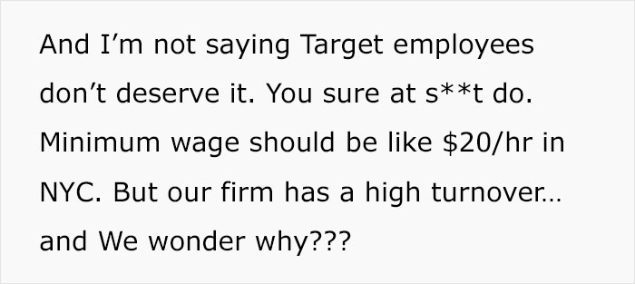 Admin Assistant Finds Out Target Employees Earn More Than Her $23/Hour Salary And Makes The Decision To Leave Her Law Firm