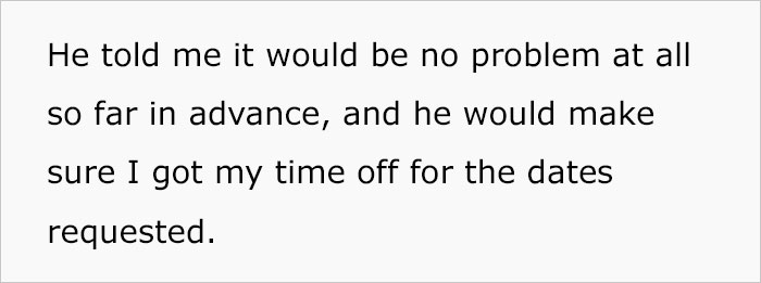 Boss Ignores Employee's Time Off Request After Approving It Twice, Changes His Mind After The Employee Says They're Quitting Boss Ignores Employee's Time Off Request After Approving It Twice, Changes His Mind After The Employee Says They're Quitting