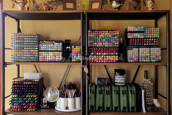 At This Very Moment, It Would Be My Alcohol Art Marker Collection And Storage.
