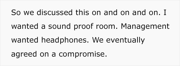 Company Lawyer Throws A Tantrum About People Getting Moved Into His Office Space, Employee Takes Revenge By Seating A Sound Engineer Close By Company Lawyer Throws A Tantrum About People Getting Moved Into His Office Space, Employee Takes Revenge By Seating A Sound Engineer Close By