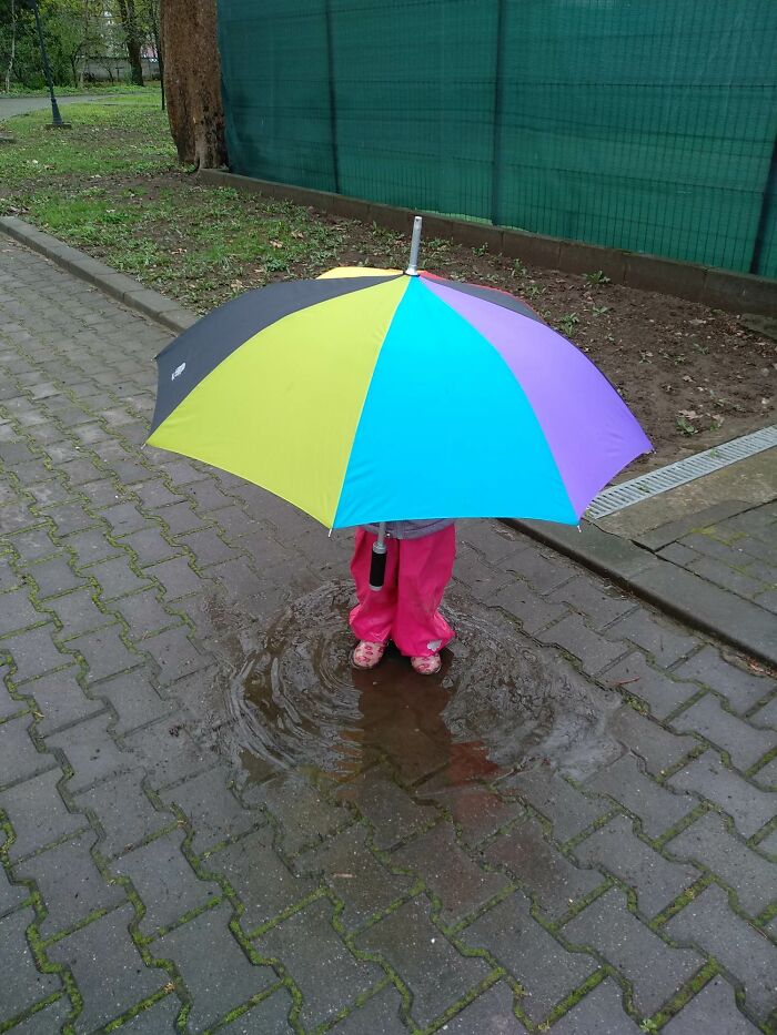 Babysitting (Or Just Jumping Into Puddles With A Walking Umbrella)